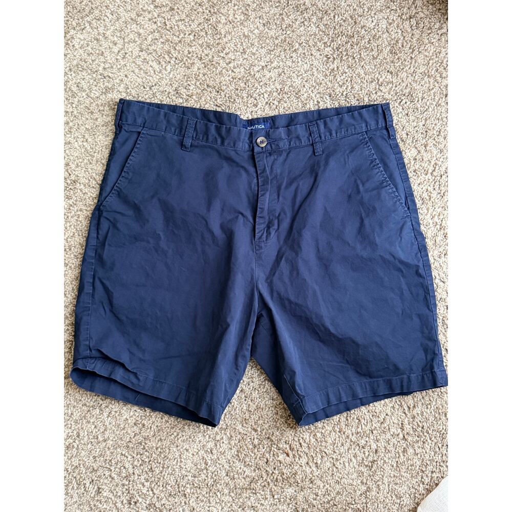 Nautica Mens Shorts 38 Navy Strech